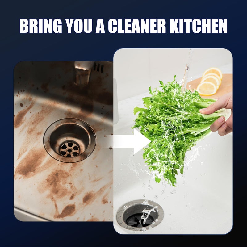 Funmit 3 3/8" Garbage Disposal Splash Guards Sink Baffle QCB-AM Replacement for InSinkErator Evolution Series, Upgraded Funmit Removable Quiet Collar Drain Plugs, Garbage Disposer Accessories, Black - Image 5